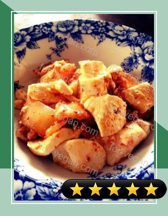 Super Easy for Short-term Diets Kimchi Tofu recipe