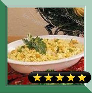 Rice Pilaf with Raisins and Veggies recipe
