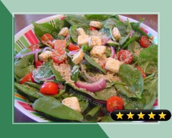 Spinach and Red Onion Salad recipe