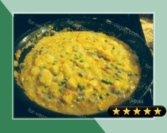 Potato Curry With Peas and Carrots recipe