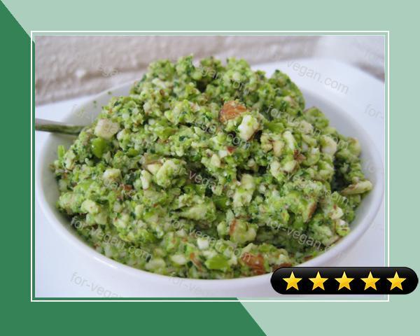 Raw Green Pea and Almond Dip - Courtesy of Kurma Dasa recipe