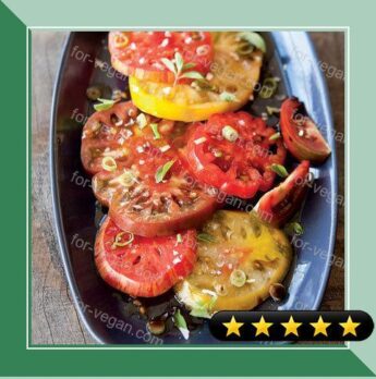 Heirloom Tomato Salad with Two Vinegars recipe