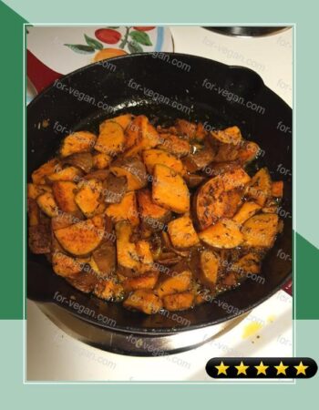 Pan Seared Sweet Potatoes recipe