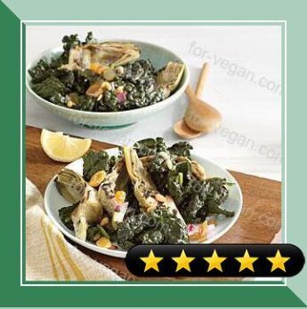 Kale Salad with Grilled Artichokes recipe