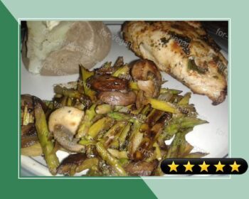Sauteed Asparagus with Mushrooms and Onions recipe