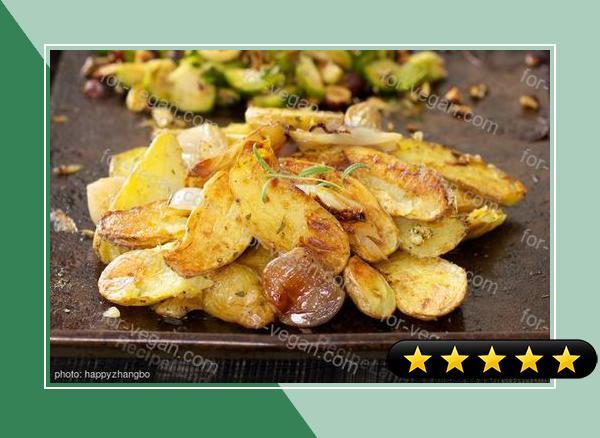 Garlicky Roasted Fingerling Potatoes recipe