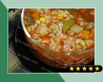 Easy Alphabet Vegetable Soup recipe