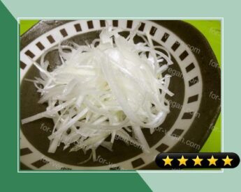 How to Make Shredded White Leek recipe