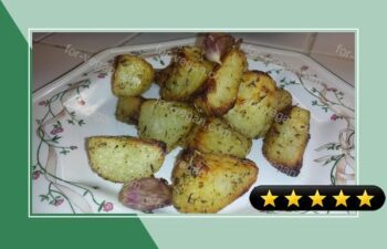 Crispy Lemon Herb Roasted Potatoes recipe