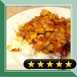 Sweet and Spicy Curry with Chickpeas recipe