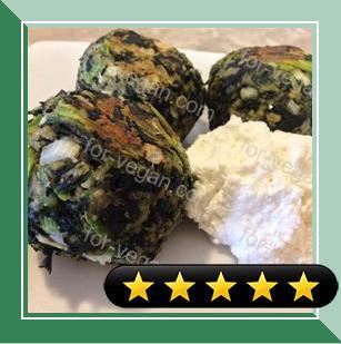 Delicious Herbed Spinach and Kale Balls recipe