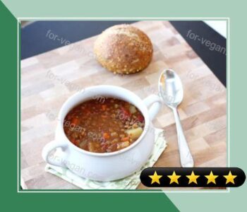 Spiced Vegetable Lentil Soup recipe