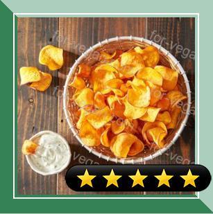 Baked Homemade Sweet Potato Chips recipe
