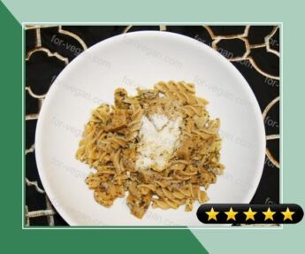 Fettuccini with Artichoke, Seitan, and Sun-Dried Tomato recipe