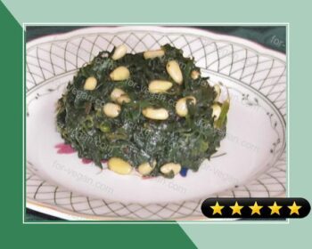 Spinach With Pine Nuts recipe
