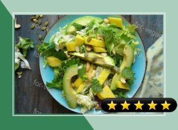 Mango & Avocado Spring Salad with a Honey Lime Dressing recipe