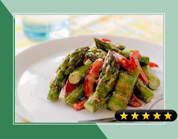 Asparagus with Almond Butter Sauce recipe