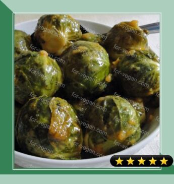 Garlic and Mustard Roasted Brussel Sprouts recipe