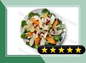 Pear, Persimmon and Hazelnut Salad recipe