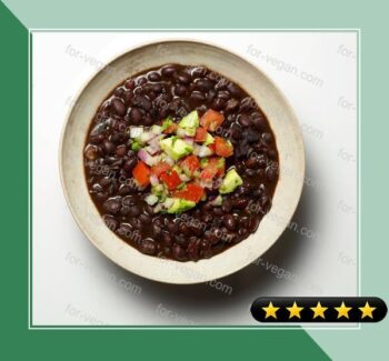 Black Bean Soup With Avocado Salsa recipe