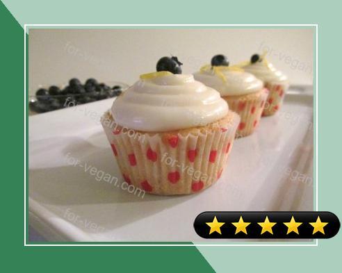 Lemon Blueberry Cupcakes with Lemon Frosting (Vegan) recipe