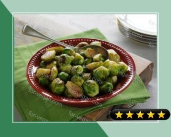 Garlic and Herb Roasted Brussels Sprouts recipe