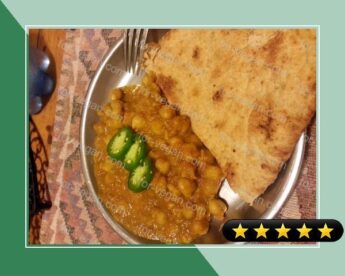 Channa Masala (Indian chickpea with gravy) recipe