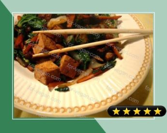 Tofu Shiitake Spicy Stir-Fry recipe