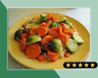 Citrus Carrots and Brussels Sprouts recipe