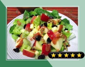 Apple Walnut Salad with Cranberry Vinaigrette recipe