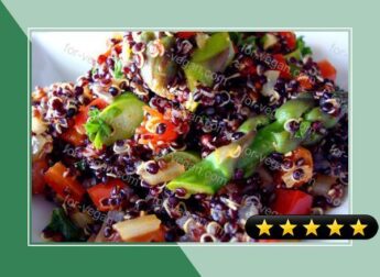 Curried Black Quinoa with Asparagus recipe