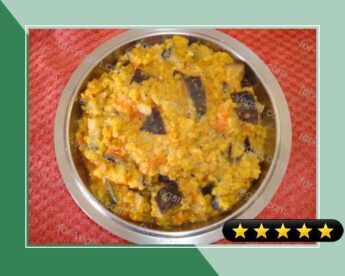 Indian Dhal With Tomato and Aubergine recipe