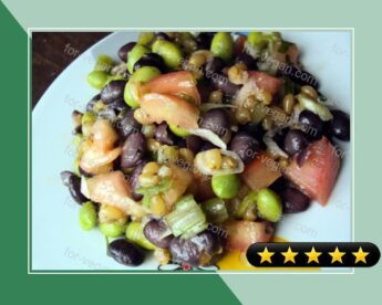 Black Bean, Edamame and Wheat Berry Salad recipe