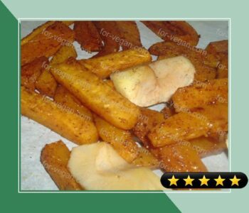 Spicy Butternut Squash Oven Fries With Apples recipe