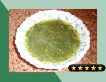 Egyptian Molokheya (Green Spinach-Like Soup) recipe