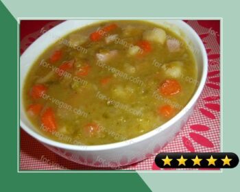 Smoky Split Pea and Root Vegetable Soup recipe