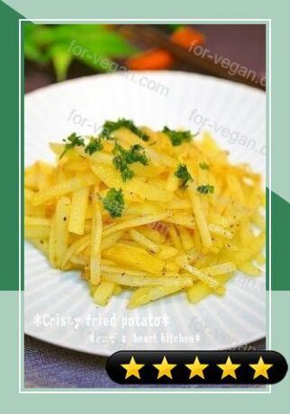 Crispy-Crunchy Stir Fried Potatoes recipe