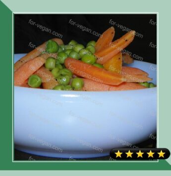 Buttered Baby Carrots and Sweet Peas recipe