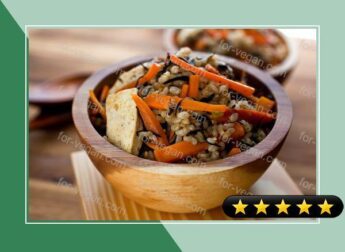 Sprouted Brown Rice Bowl with Carrot and Hijiki recipe