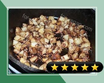 Dutch Oven Onion-ey Roasted Potatoes (Campfire) recipe