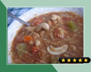 Chunky Lentil-Cashew Soup recipe