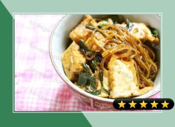 Mapo Cellophane Noodles for Vegetarians recipe
