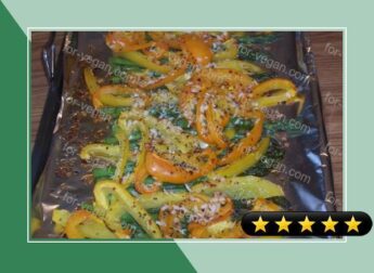 Grilled or Oven Roasted Bell Peppers and Asparagus recipe