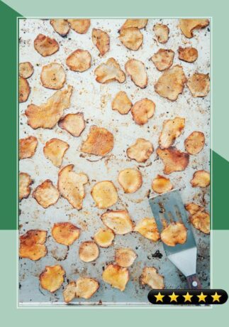 Oven-Baked Sunchoke Chips with Garlic and Smoked Paprika recipe