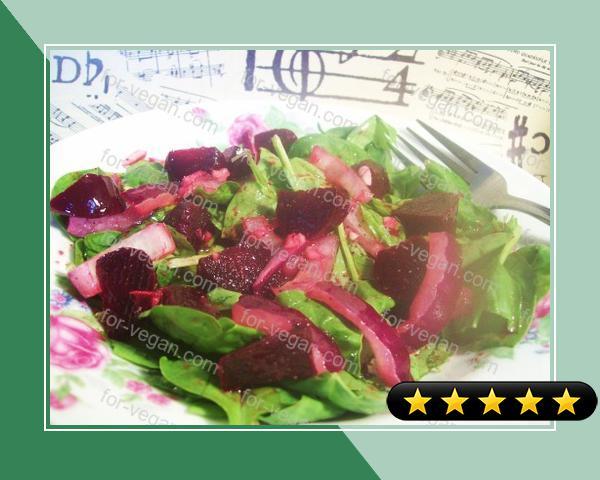 Spinach Salad With Beets recipe