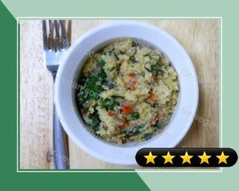 Roasted Red Pepper & Spinach Cracked Wheat recipe