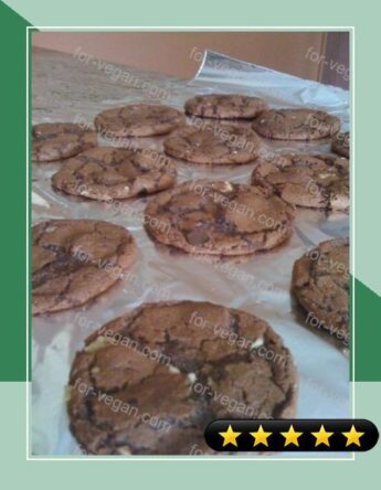 Vegan Double Chocolate Kahlua Cookies recipe