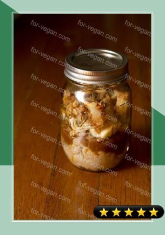 Apple, Pumpkin Butter, and Banana Oatmeal Jars recipe