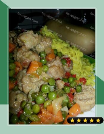Green peas with rice recipe
