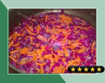 Purple Cabbage and Carrot Saute (Low Carb) recipe